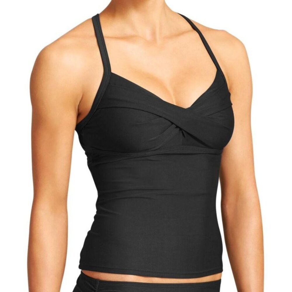 Athleta Black Tankini Top